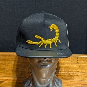 Black Scorpion SnapBack Hat by Zion Head Wear Group
